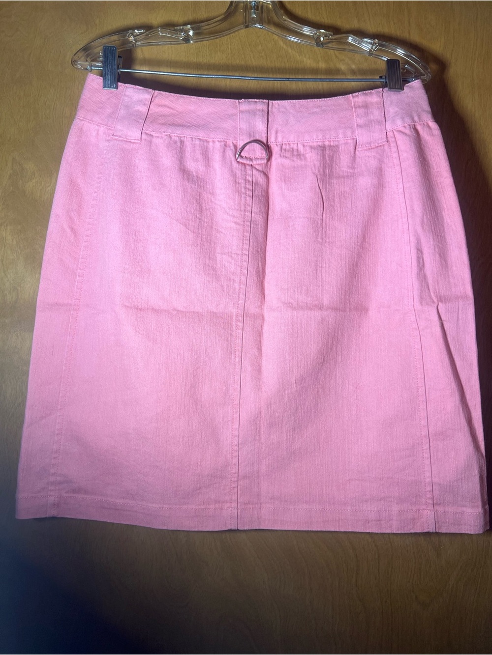 Halston Jeans pink denim skirt, vintage, NWOT - Picture 2 of 15